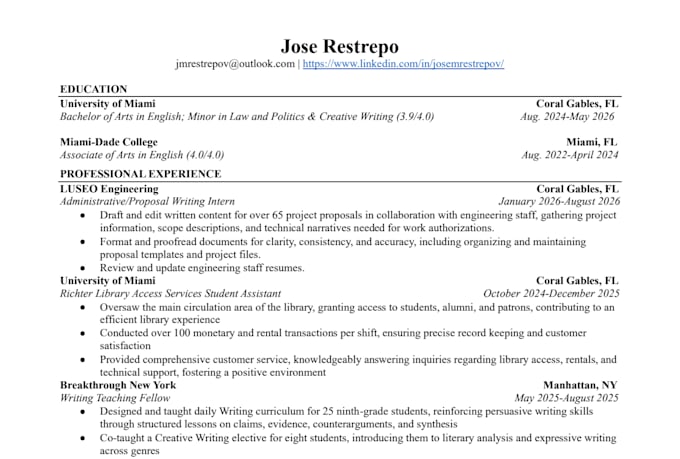 provide detailed feedback on your creative or academic writing